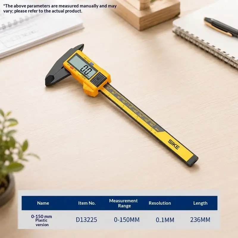 【AB1】0-150mm Low Power Consumption Electronic Digital Caliper High Precision Vernier Measuring Tool for Long Time Workshop Use