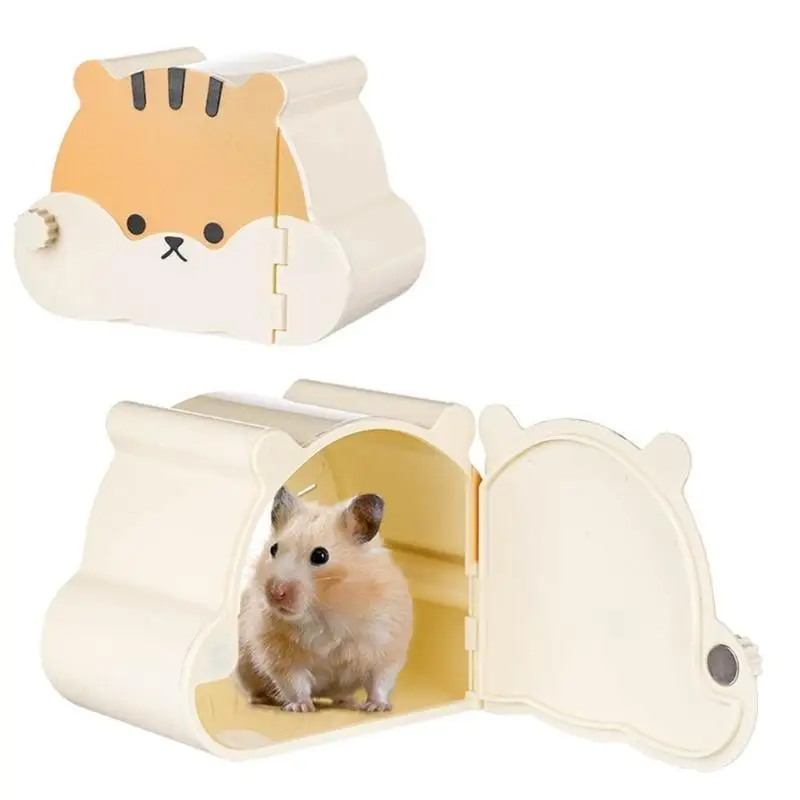 E8BD – lit Cage pour animaux compagnie, abri magnétique pour Hamsters, cachettes, maison sommeil, petits animaux, décors