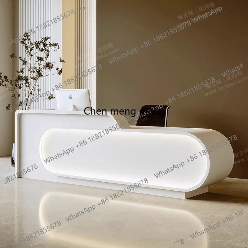 

Sales Shop Reception Desk Hairdresser Cafe Counter Reception Desk Medical Beauty Salon Luxury Comptoir Caisse Office Furniture