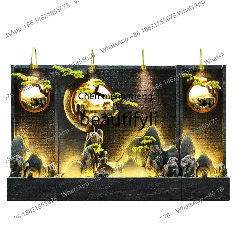

N178 G New Chinese rockery water wall ornament floor-to-ceiling courtyard home decoration water curtain wall screen landscape