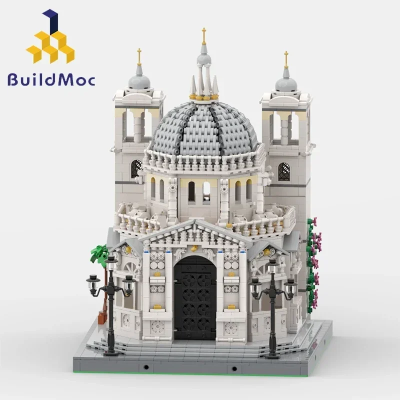 

BuildMoc Famous Santa Maria Della Salute Palace Building Block Set Veniced Castle House Bricks Toys Children Birthday Xmas Gifts