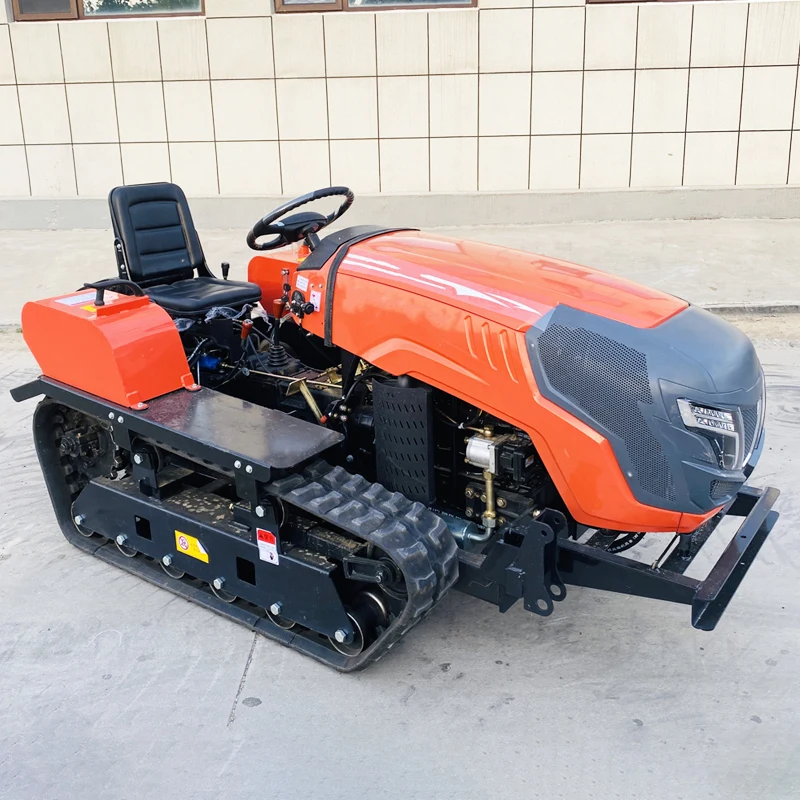 

Customized New multifunctional mini tiller, 60 HP crawler tractor, crawler rotary tiller, high-power cultivator