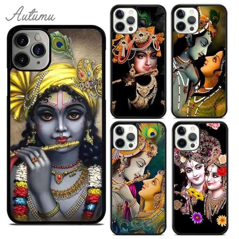 Colorful Lord Krishna Phone Case for iPhone 15 16 SE2020 11 12 13 14 Pro Max mini 6 7 8 Plus coque Fundas Shell