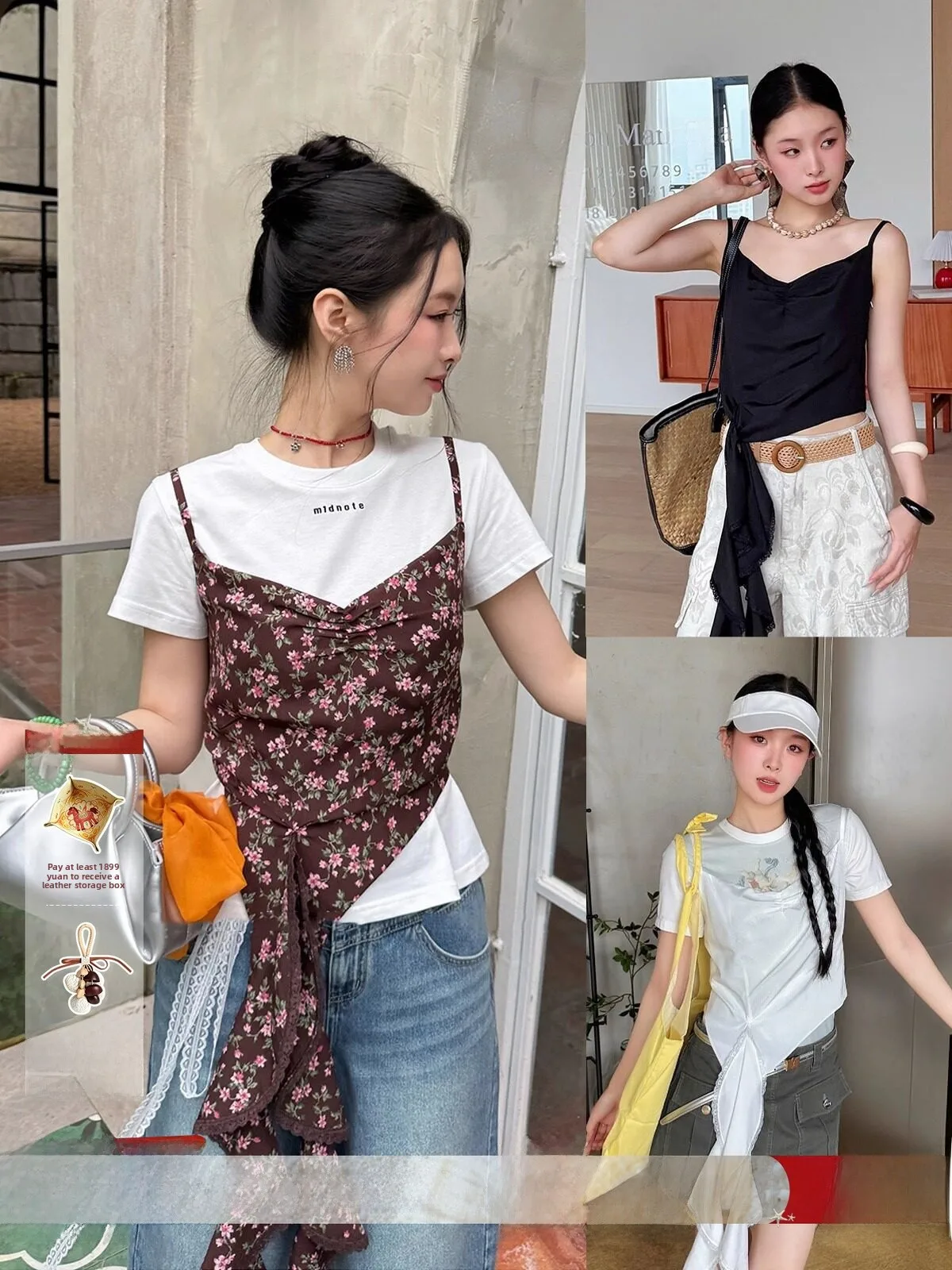 

Brand Asymmetric Design Strap Vest DEARSOCUTE Handpicked Store Commute Style Slim Fit Polyester Fiber Regular Length