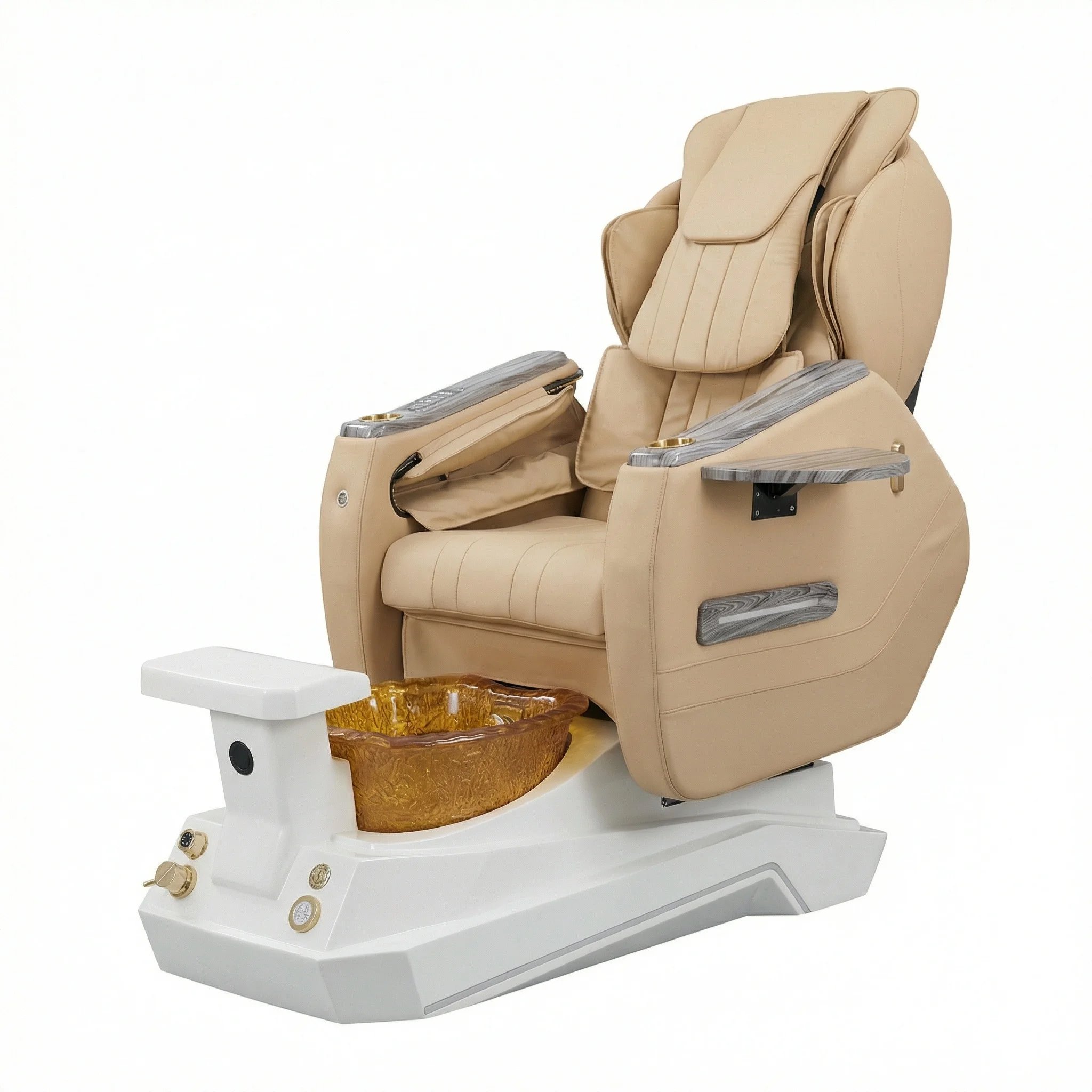 New Luxury Spa Pedicure Chair Pipeless Drainage Adjustable Features Designed For Modern Nail Salons Valuing Style Comfort