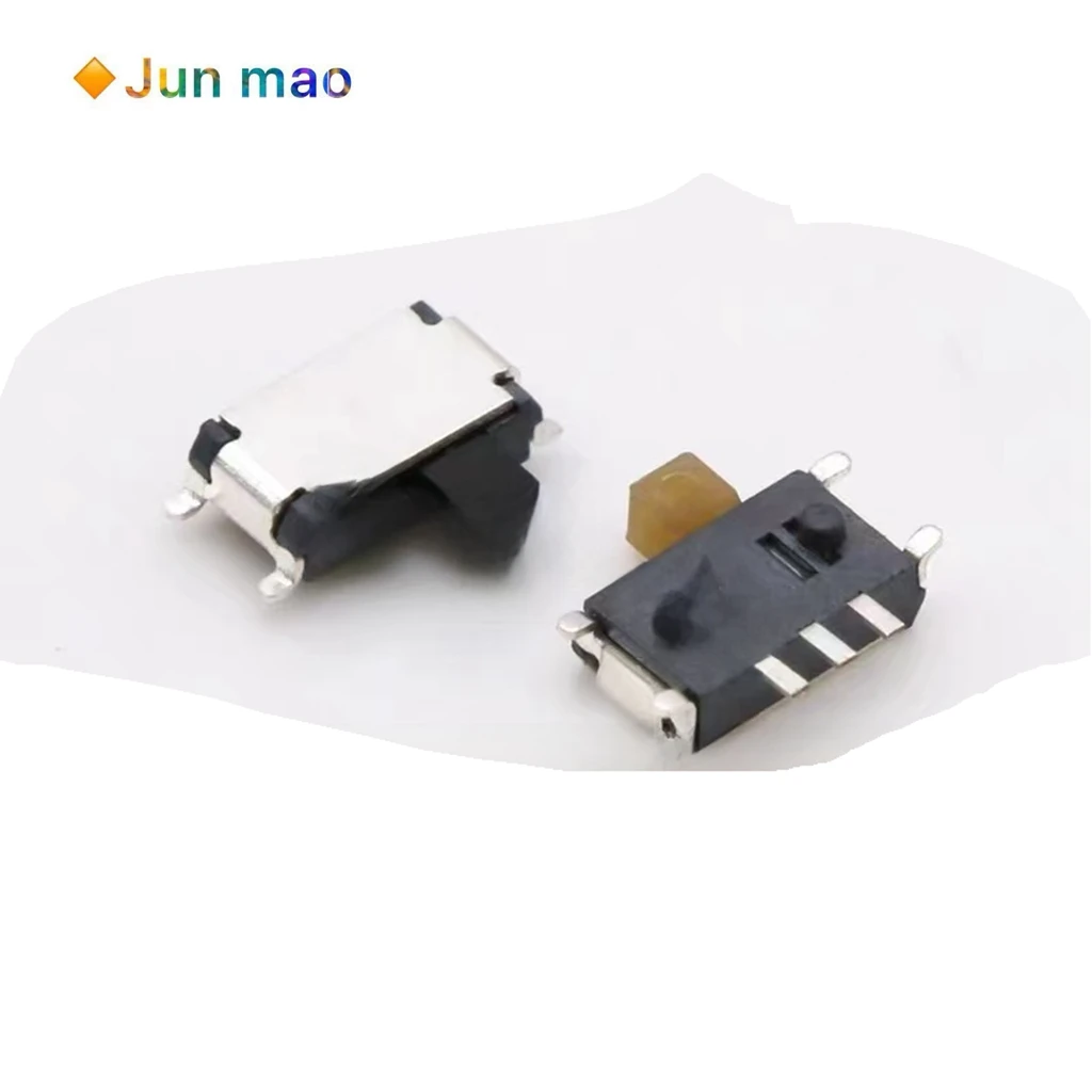 10pcs MSKT-12C00 SMT small toggle switch 7-pin 2-gear ultra small mini seven pin sliding switch yellow black white