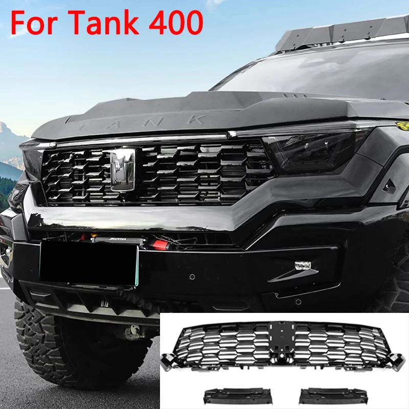 For Great Wall Tank 400 Grille Modification Special Upgrade Black Warrior Appearance Off-road Upgrade Decorative Accessories