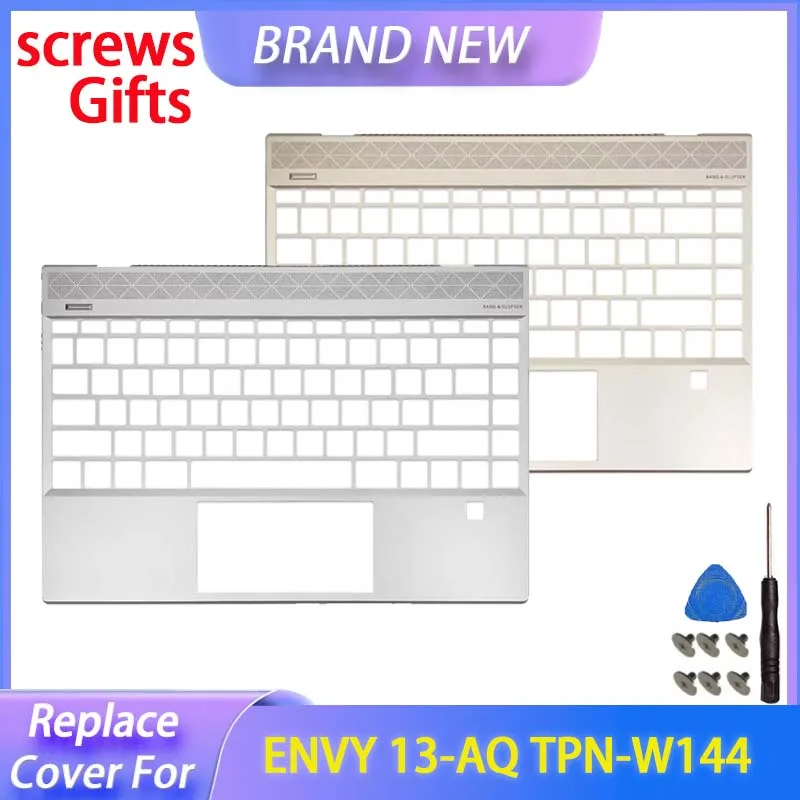 NOUVEAU pour ENVY 13-AQ TPN-W144, coque supérieure du repose-poignets, cadre du clavier en métal L53415-001, argent/or
