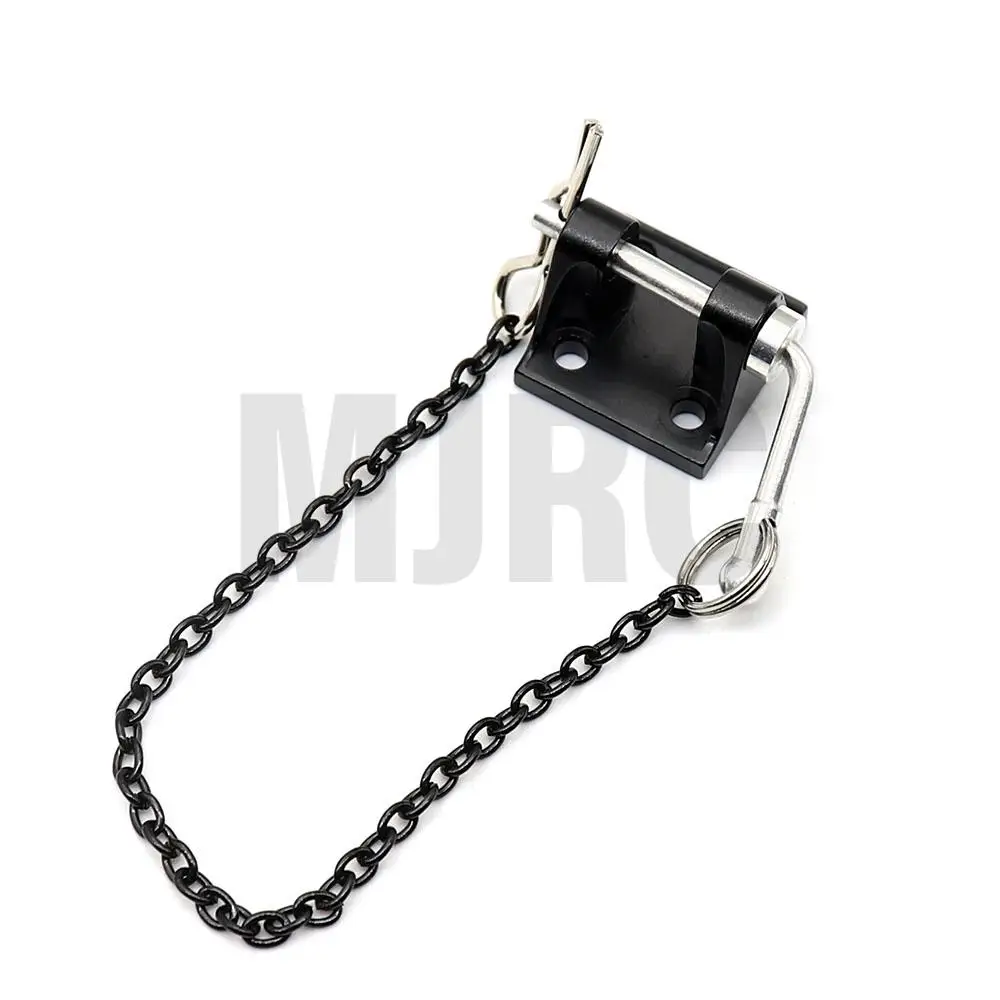Metal Trailer Chain Rescue Hook For 1/10 RC Crawler Car TRX4 RC4WD D90 D110 Axial Scx10 90046 CC01 For 1/14 Tamiya Tow Trailer