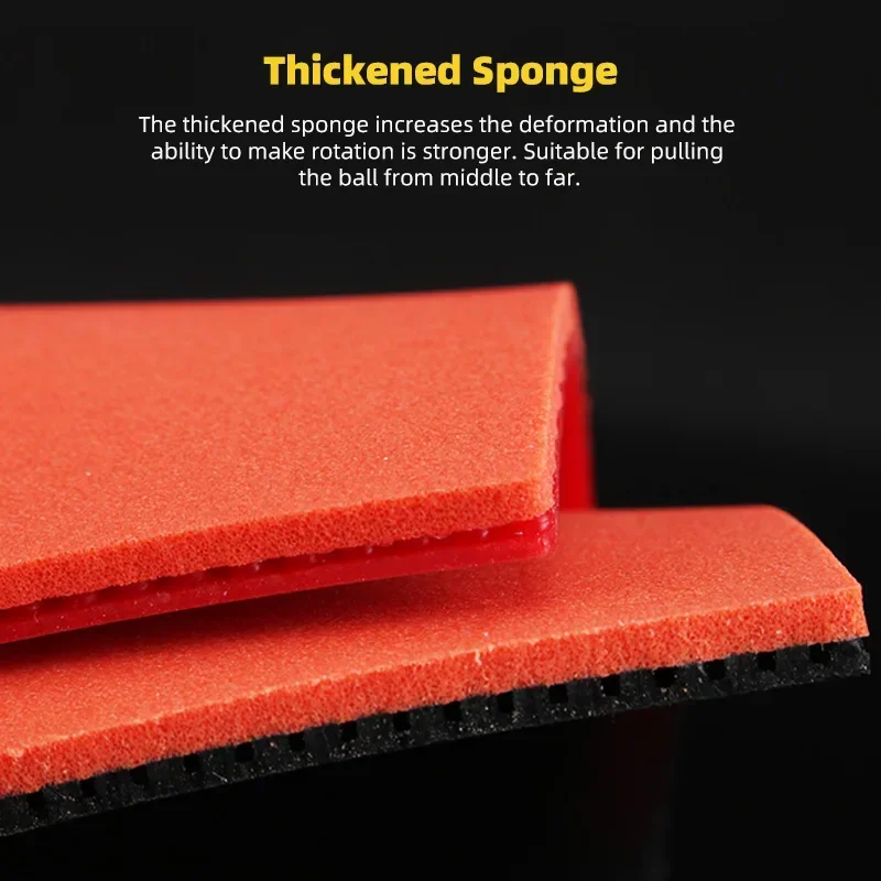729 Friendship Presto Speed Spin Ping Pong Rubber with Slightly Sticky Cake Sponge