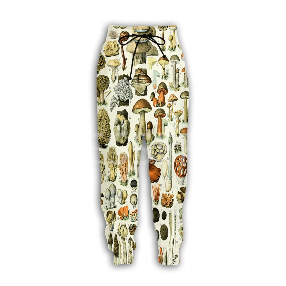 

Mushroom Plant Fungus Psychedelic Trippy Tattoo Retro Hippie 3DPrint Streetwear Harajuku Casual Sweatpants Jogger Trousers X8