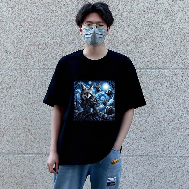 Dark Animal Wind Heat Transfer Stickers For Clothing Shoes Heat Transfer Stickers Or Clothing Hoodies DIYT Shirt Patches view 4