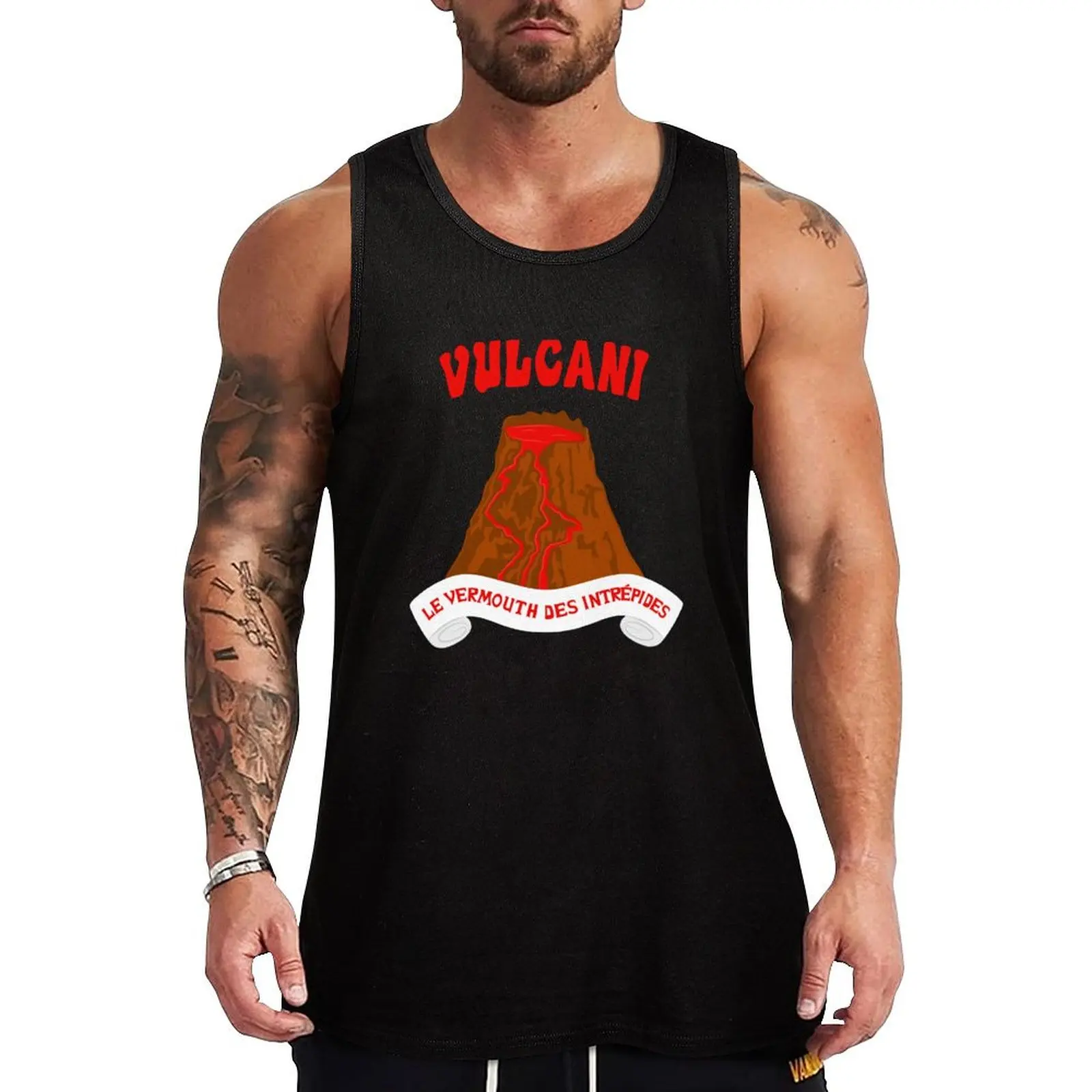 Vulcani - Le vermouth des intrepides Tank Top Men's clothing brands Men's sleeveless