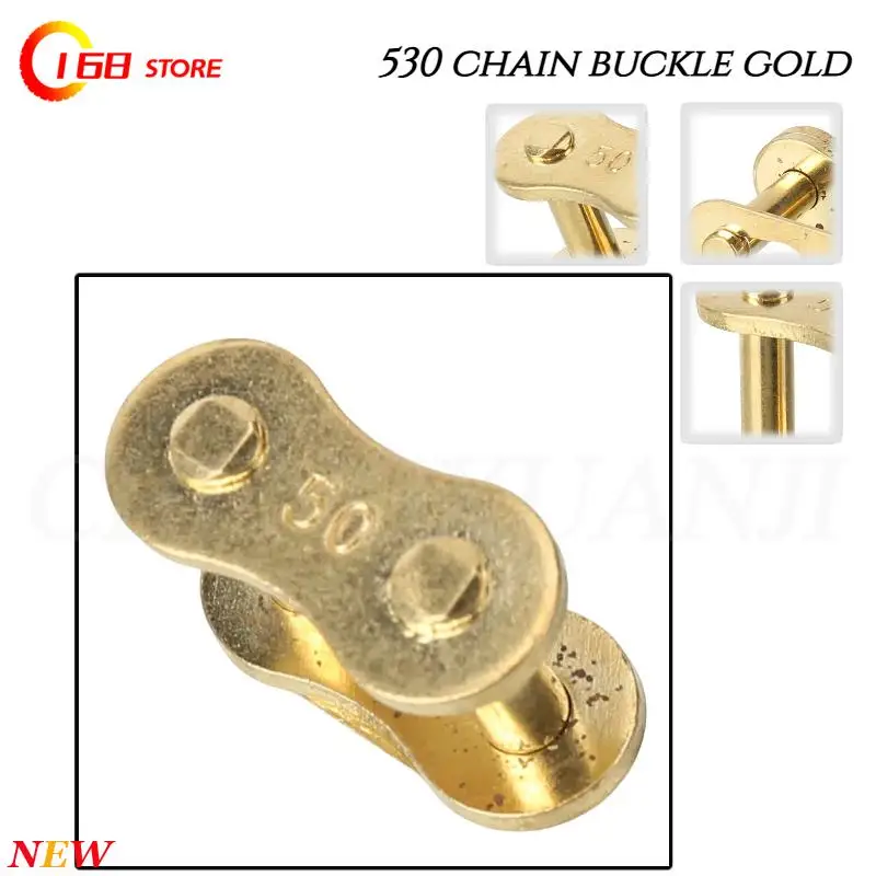 

530 Golden Motorcycle Chain Buckle, ATV Four Wheel Drive Kart Scooter Motorcycle Accessories