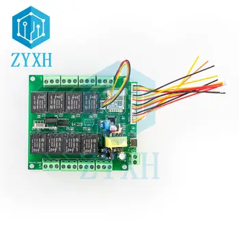 Tuya 8kanálové WiFi/Zigbee dálkové ovládání relé podporuje 4cestný displej stavu obvodu + 4 vstupy pro ovládání teploty a vlhkosti 8 nejlepší prodej ZigBee 8kanálový relé - №8