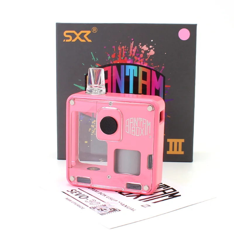 

2023 SXK BANTAM Box V3 Mod Kit 5W-30W Built-in 18350 Battery 0.49 Inch OLED Zinc Alloy Material Vape E Cig Mods Vs BB Billet Box