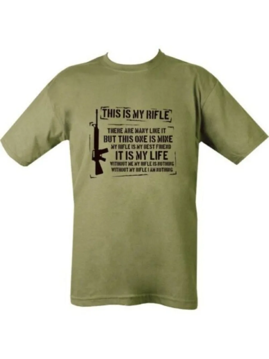 MY RIFLE POEM RIFLEMANS CREED FUNNY SNIPER T-Shirt. Summer Cotton Short Sleeve O-Neck Mens T Shirt New S-3XL