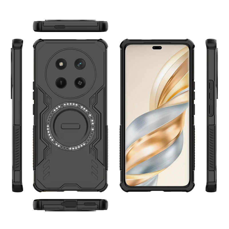 Cover posteriore per Honor Magic 7 Lite Custodia Honor Magic 7 Lite Adsorbimento magnetico Cover di ricarica wireless per custodia Honor Magic7 Lite