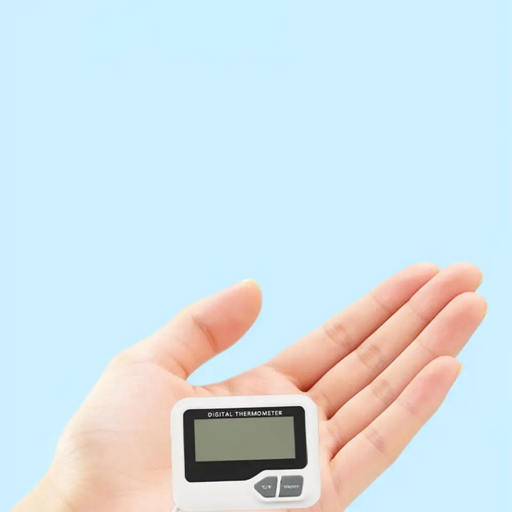 Electronic Aquarium Waterproof Probe Fish Tank Water Temp Gauge For Home Fridge Freezer Food Safety
