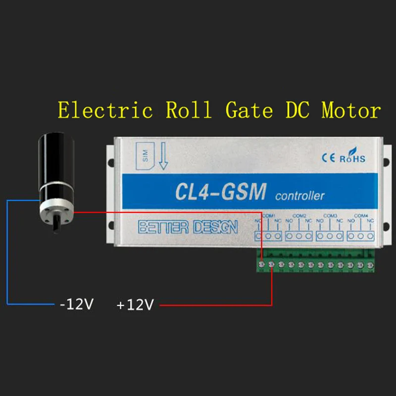 FULL-4 قناة التتابع CL4-GSM SMS GSM APP وحدة تحكم لاسلكية GSM استقبال ومفتاح بوابة/فتحة الباب المشغل لإنذار المنزل Se