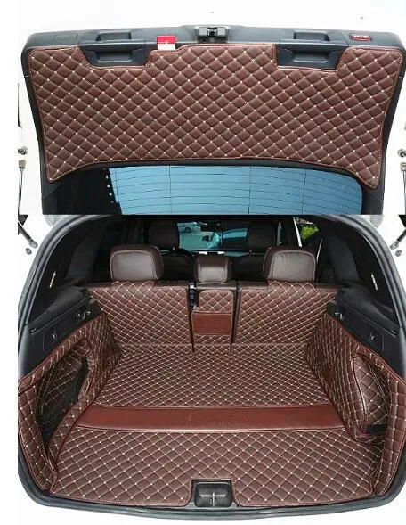 Full set car trunk mats for Mercedes Benz GLC 200 220 250 300 350 400d X253 2022-2015 Top quality cargo liner boot carpets cover