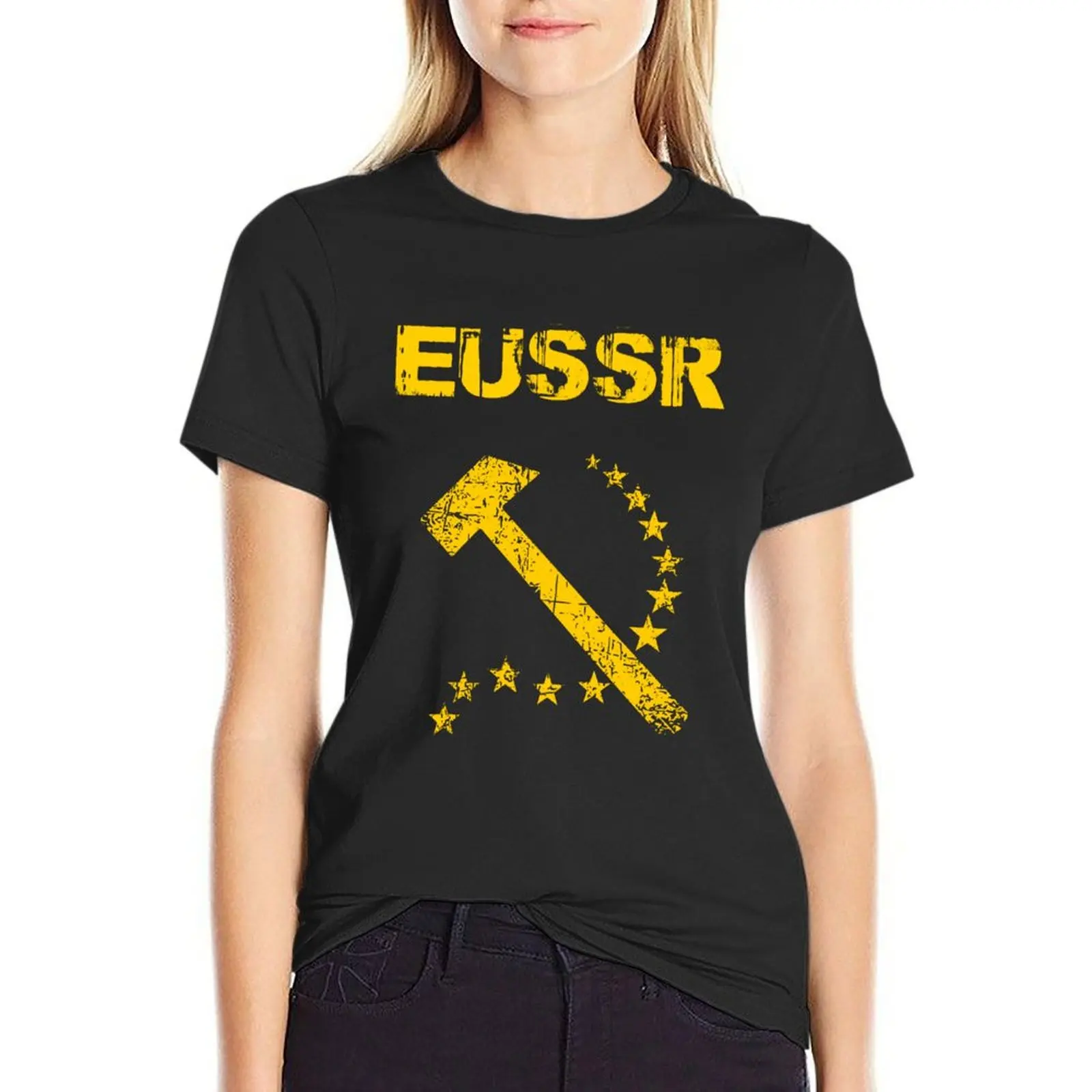 

EUSSR T-Shirt plus size tops anime clothes tops for Women