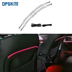 자동차 좌석 등받이 LED 앰비언트 라이트 등받이 램프, 벤츠 C W205 GLC X253 하이 퀄리티 자동차 액세서리, 64 색, 1 세트
