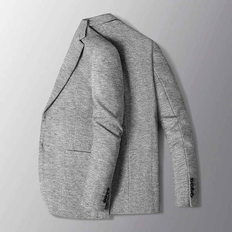Blazer's New Men's Fashion Outdoor Travel Camping Youth Wedding Versatile, Hosting Campus Slimming Casual Korean Version Blazer