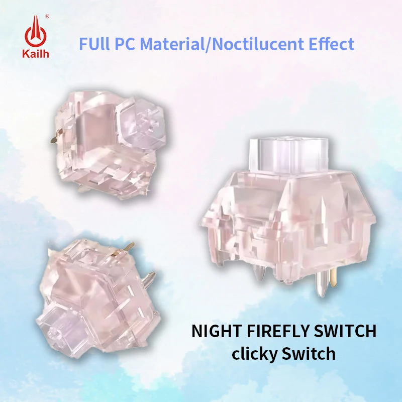 

Kailh Box Night Firefly Keyboard Switch Customized Fluorescent Luminescent Clicky 5Pin Mechanical Switches MX