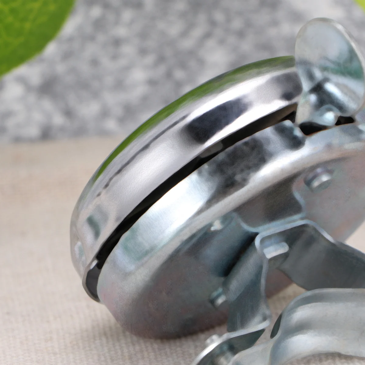 

Metal Bike Bell Ring Silvery Sound Rotated Collision Horn for Folding Mountain Bikes Loud Alarm Warning