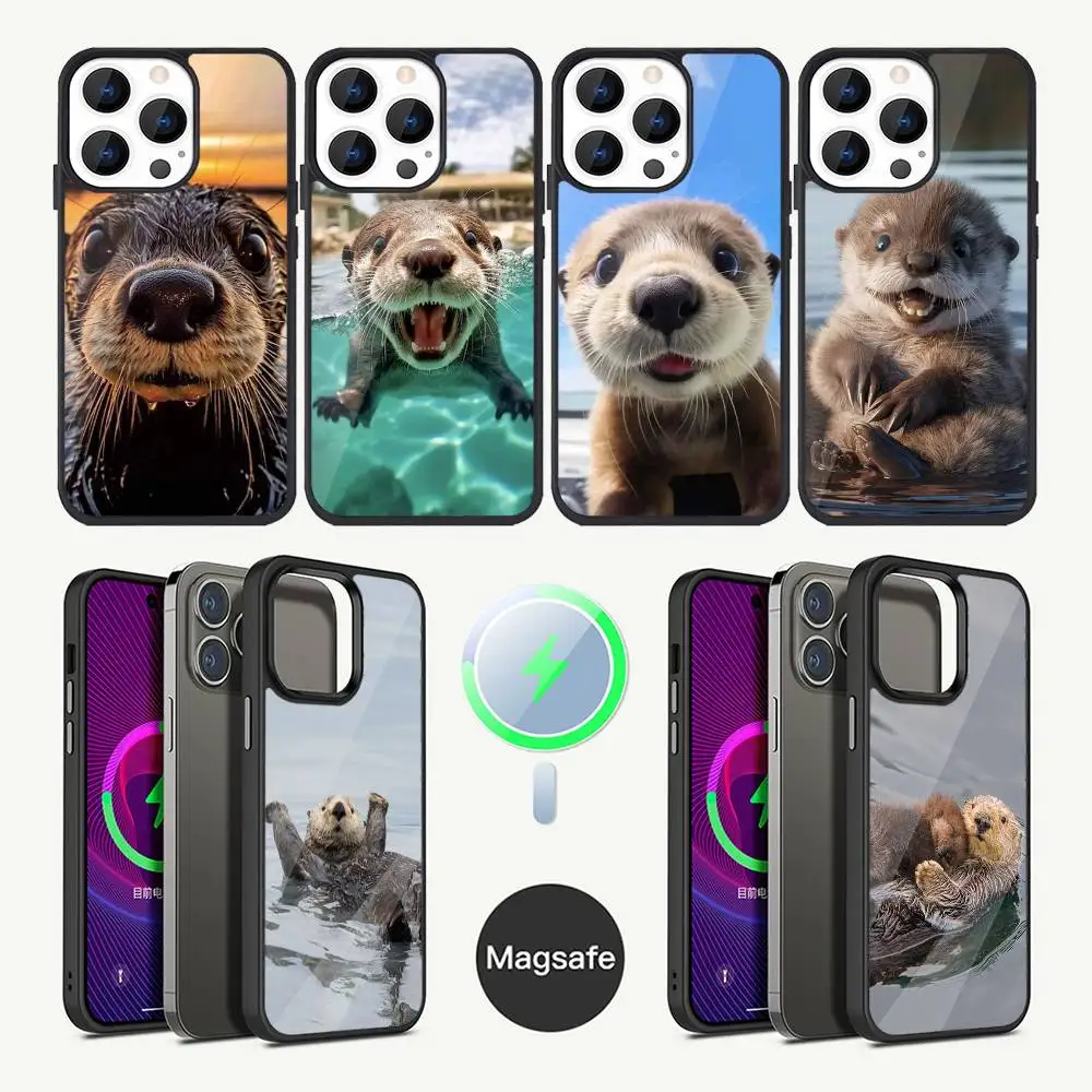 

Cuteotter Lutra lutra Phone Case For iPhone 17,16,15,14,13,12,11,Plus,Pro,Max Mini Magsafe Magnetic Wireless Charging