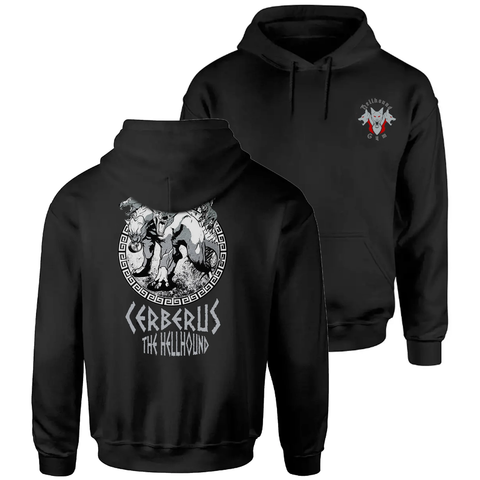 

Cerberus The Hellhound Gym Fitness Muscle Training Pullover Hoodie New 100% Cotton Casual Mens Sweatshirts Fashion Streetwear