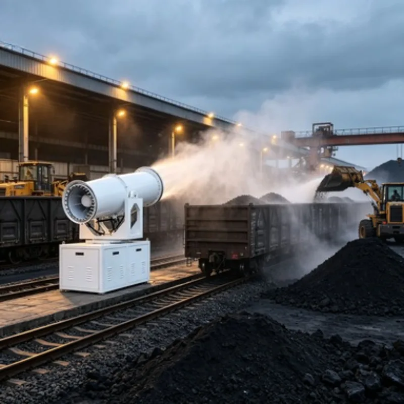 High Efficiency 30-120m Range Fog Cannon Machine Dust Suppression System Water Mist Cannon for Mining Construction Site
