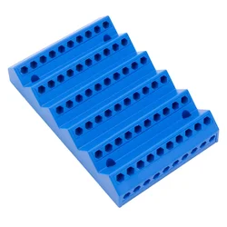 70 Holes Hex Bit Holder Rack Hole Bit Storage 1/4 Inch Hex Screwdriver Organizer 1/4 In Hex Holder