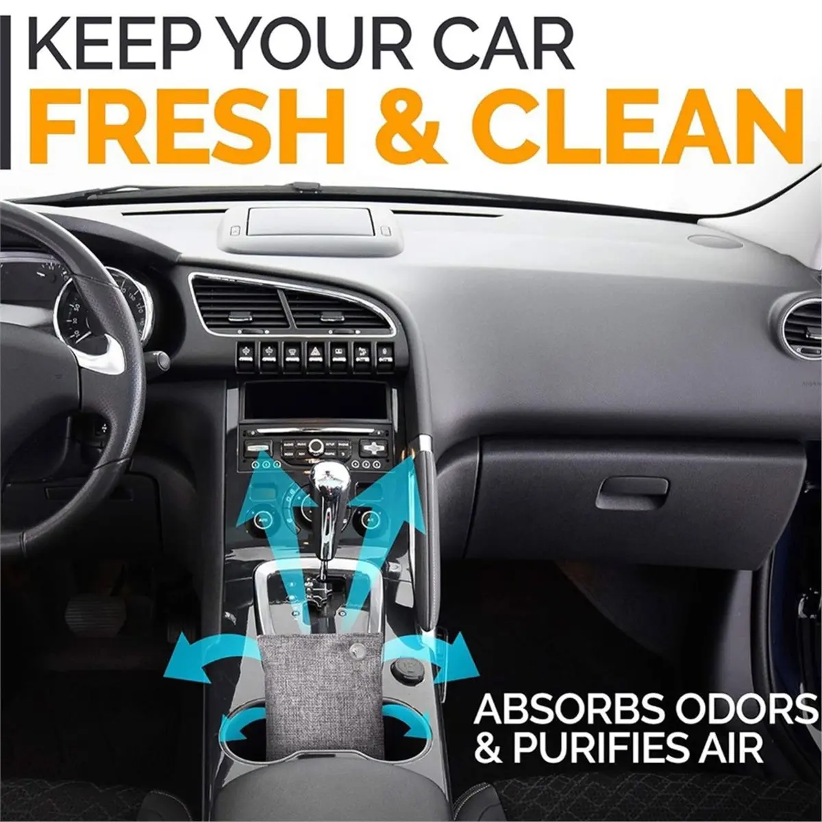 10 Pcs Activated Charcoal Odor Absorber for Strong Odors in Car, Closet, Shoe, Basement. 10 Activated Charcoal Bags Odor