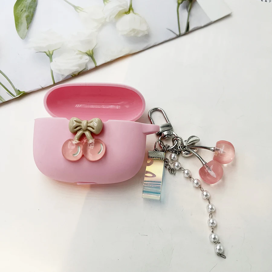 Funda de lujo para Xiaomi Redmi Buds 3 Pro / Buds 3 Lite Airdots 3 Pro con llavero, funda de silicona para auriculares Xiaomi 3 Pro