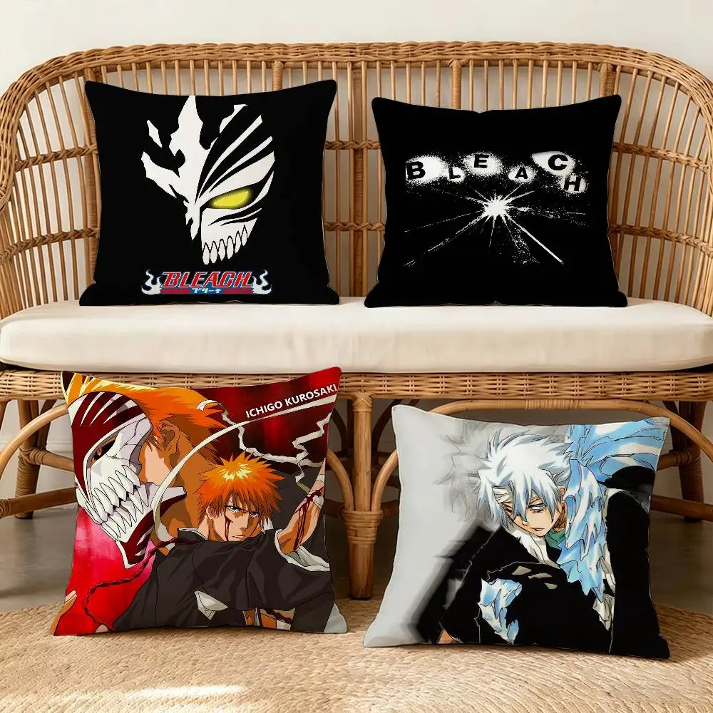 Ichigo Kurosaki Toshiro Hitsugaya BLEACH   pillow cover sofa cushion cover home room decoration children gift