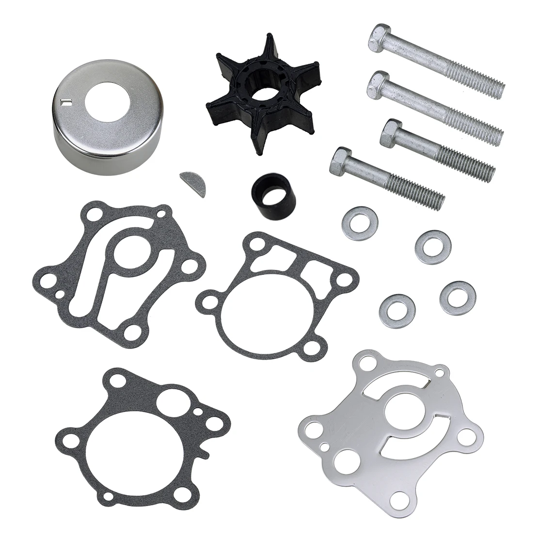 Water Pump Impeller Kit with Seal Gasket Installation Bolt 18-3429 Fit for Yamaha 40 50 hp PRO 50 P50 2 Stroke 6H4-W0078-00-00