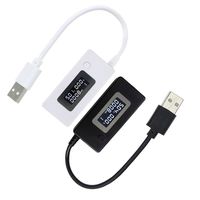 LCD Mini USB Voltage Current capacity Monitor tester meter Detector power tester 2A/1A Discharge Aging Resistance 50pcs/lot