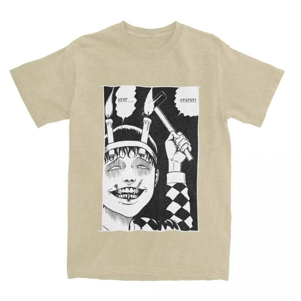

2025 new model Junji Ito Comic T Shirt Japanese Horror Manga Trendy Cool T Shirts Short-Sleeve Tops Summer Cotton O NeckTop Tees