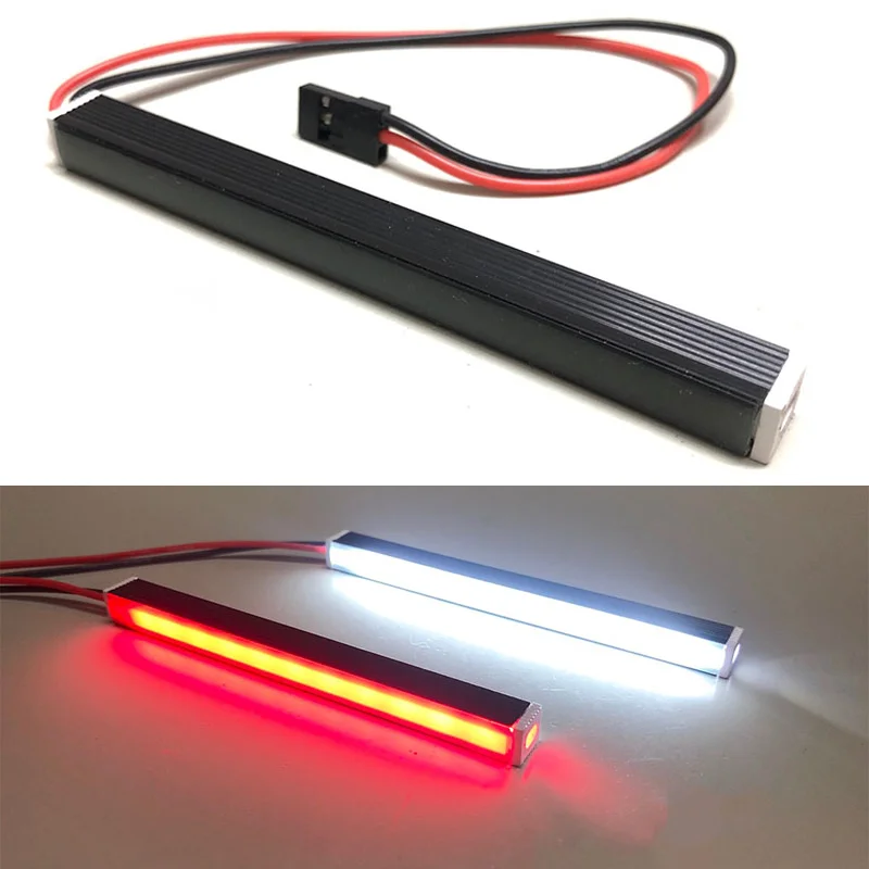 LED Metal Car Lamp Tail Light Strip Bumper Light for 1/10 RC Crawler Car Traxxas TRX4 Defender AXIAL SCX10 II 90046 RC4WD D90