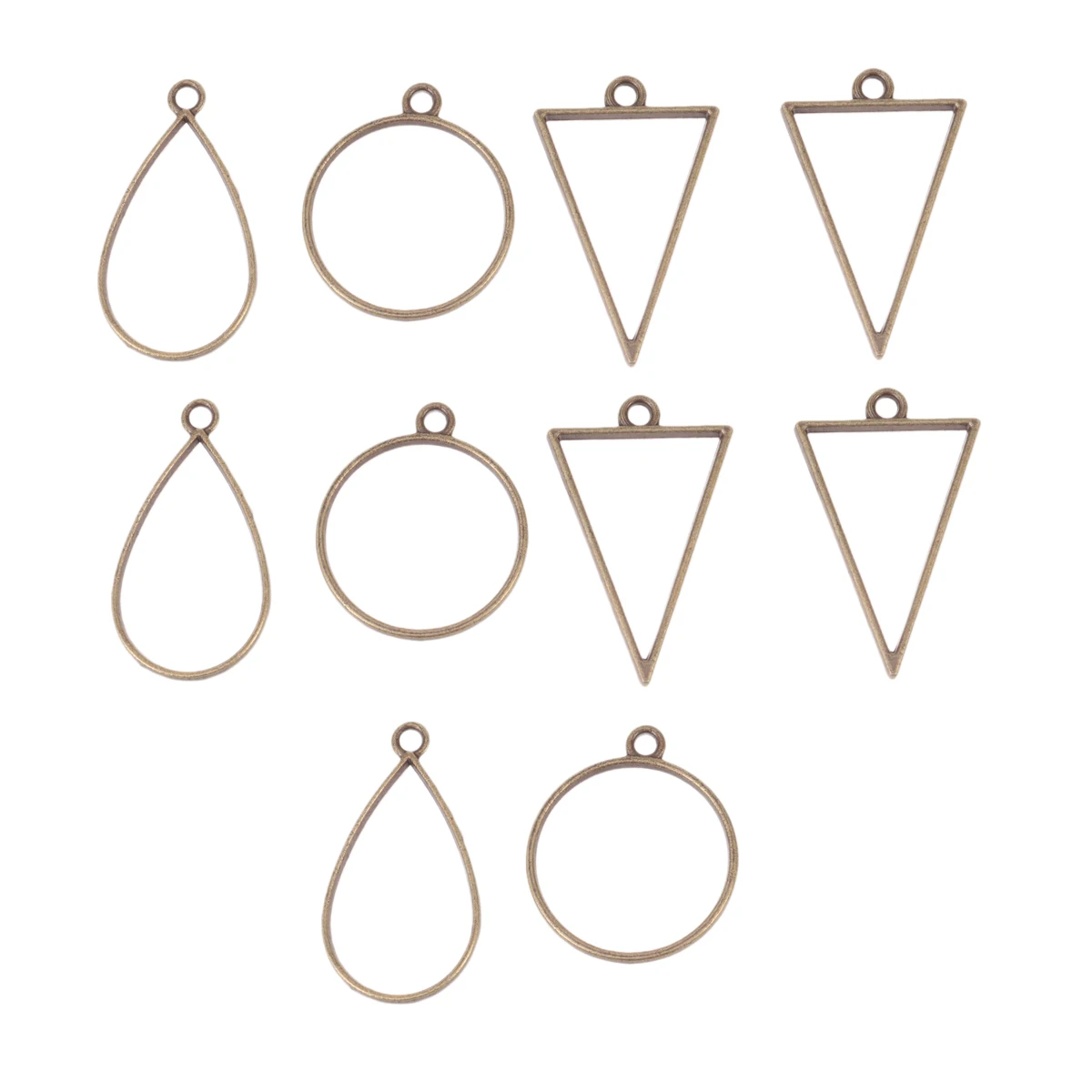 

30pcs DIY Pendant Accessories Jewelry Making Bronze Open Back Bezel Retro Charm Necklace Bracelet Earrings Craft Project