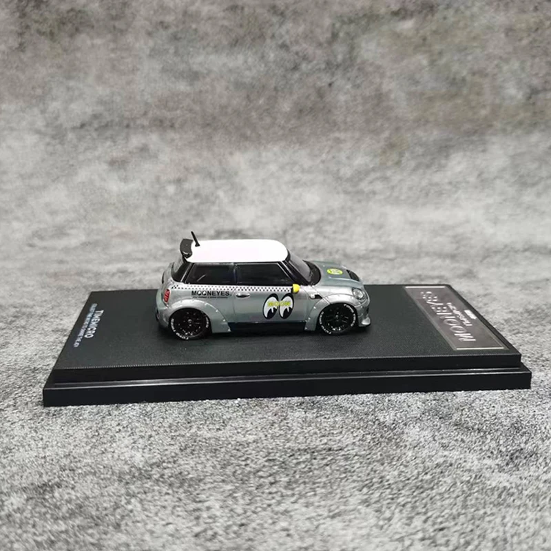 Time Micro 1:64 Model Car Mini Cooper Alloy Die-Cast Vehicle - Mooneyes Special Coating