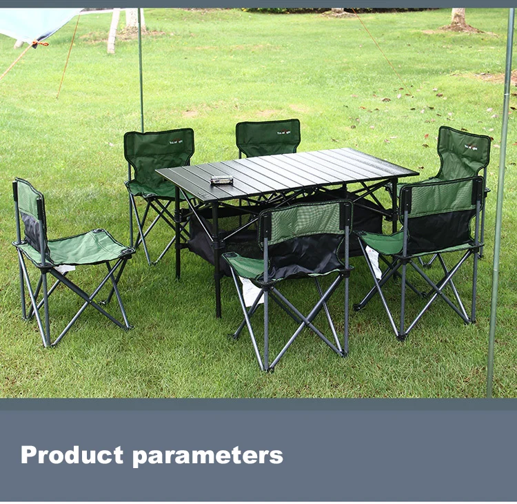 Outdoor Furniture Aluminum Folding Picnic Camping Table And Chair Set 2024