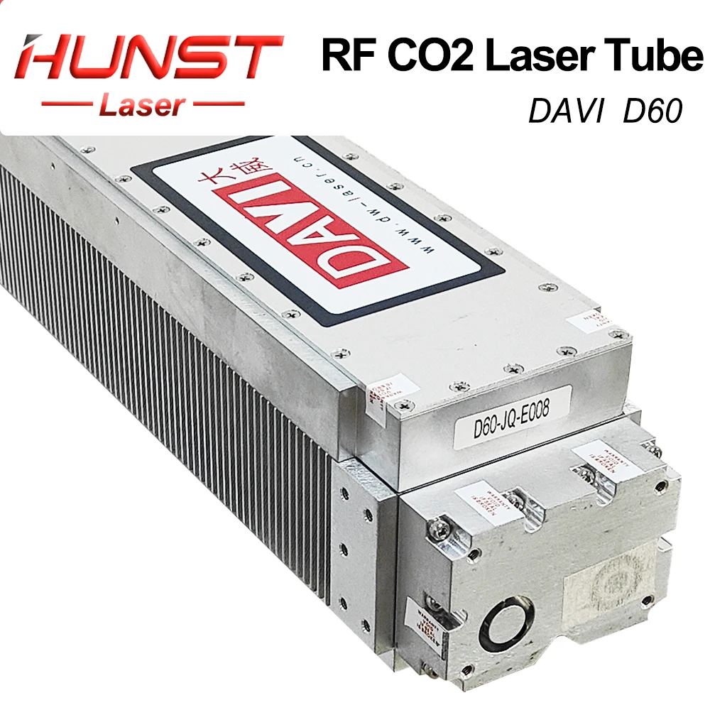 HUNST DAVI CO2 RF Laser Source 60W 80W 10.6um Laser Module Connector RJ45 Type for Co2 Laser Marking Machine Cutting Machine