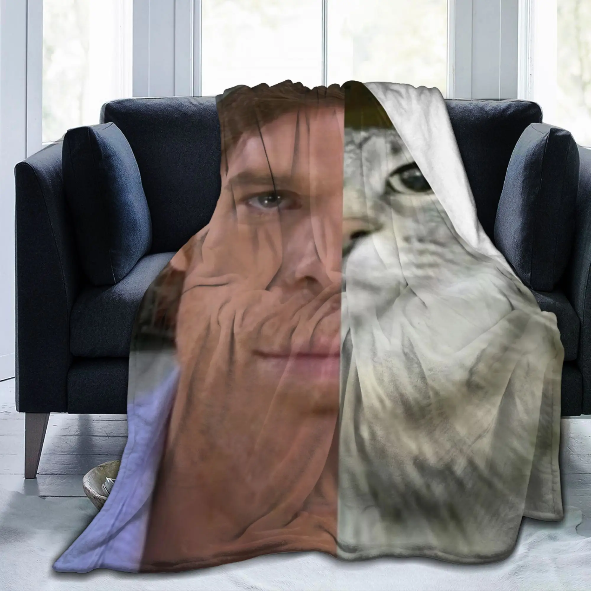 ديكستر مورغان كات ترينيتي البطانيات الفانيلا المطبوعة متعددة الوظائف سوبر لينة رمي بطانية للفراش مكتب لحاف #6