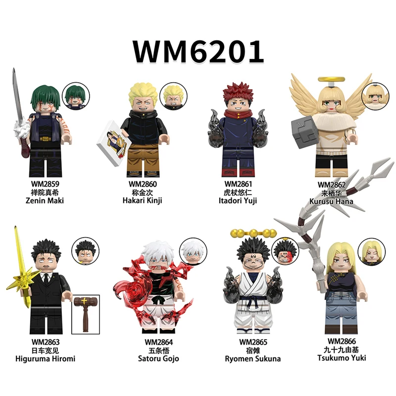 

Anime Jujutsu Kaisen Itadori Yuji Satoru Gojo Ryomen Sukuna Zenin Maki Tsukumo Yuki Cosplay Garage Kits Toys Figurine Model Gift