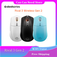 SteelSeries Rival3 GEN2 Gaming Mouse Wired/Wireless 400IPS TrueMove Air Sensor 1kHz Polling Rate BT5.0 RGB Low Latency Mice
