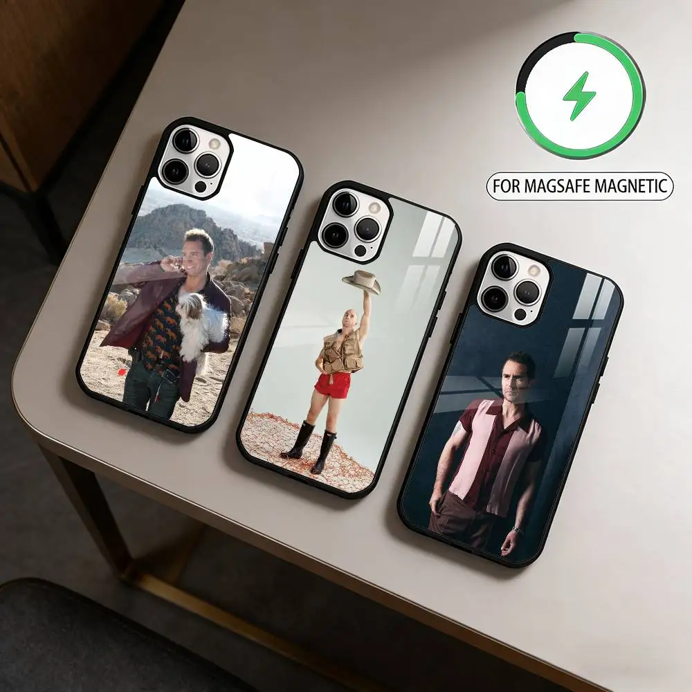 

COOL S-Sam R-Rockwell Magnetic For Magsafe Wireless Charging Phone Case For iPhone17,16,15,14,13,12,11 Plus,Pro Max