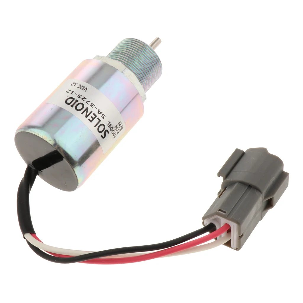 12V Engine Fuel Stop Shut Off Solenoid for Mitsubishi S3L S3L2, SA-3725-12